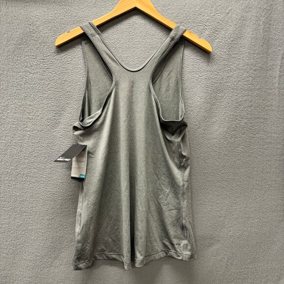 Nike Pro Tank Top Womens Large Gray Dri Fit Competition Base Layer NEW - Picture 3 of 11